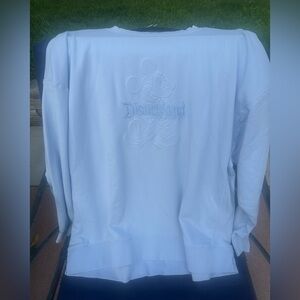 Disneyland Mickey Powder Blue Oversized Crewneck Sweatshirt NWT!
